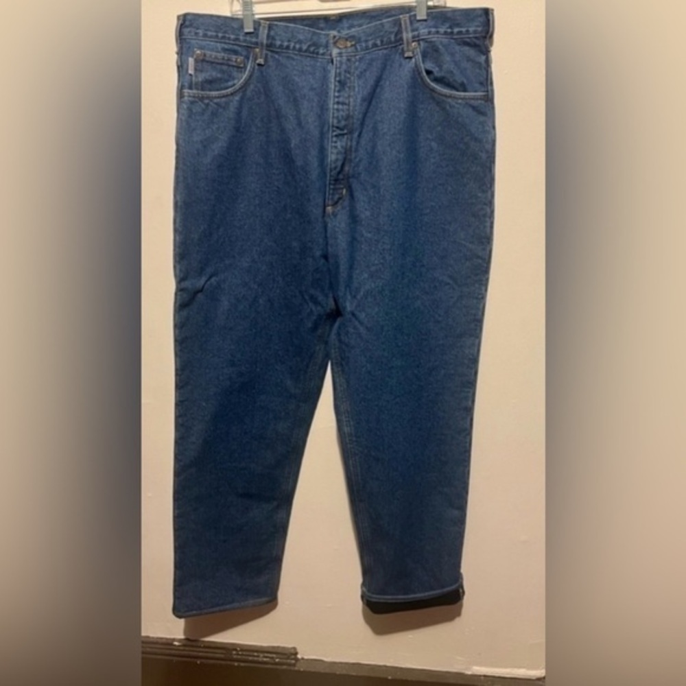 Carhartt Fleeced Men's Relaxed Fit Blue Jeans